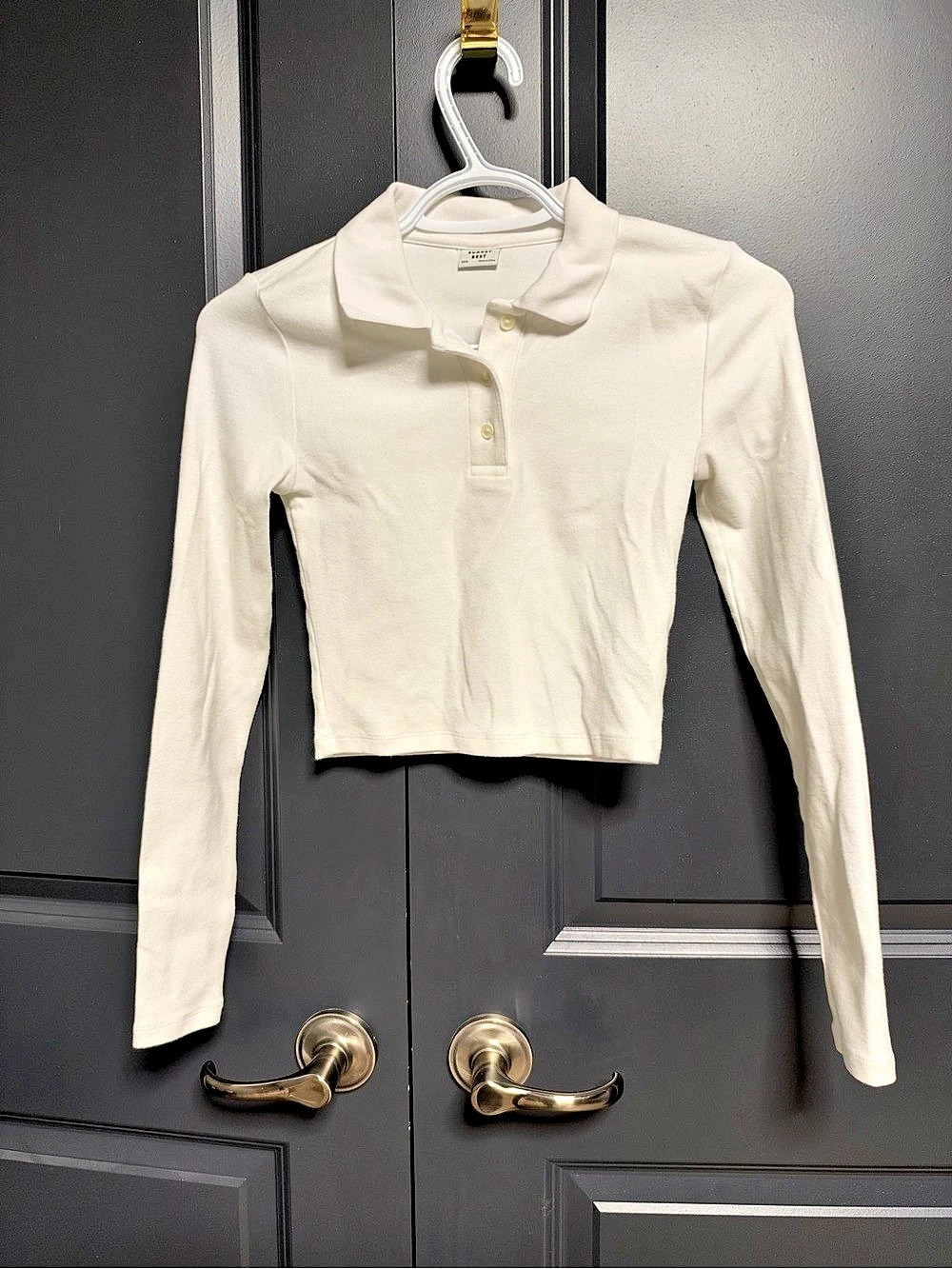 Sunday Best Banoffee Polo Longsleeve White 2XS